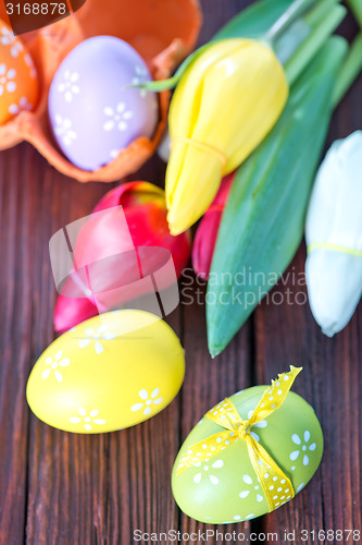 Image of easter eggs