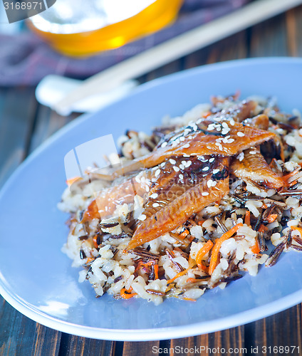 Image of fried eel with rice