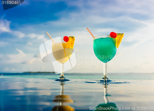 Image of Cocktail near the swimming pool