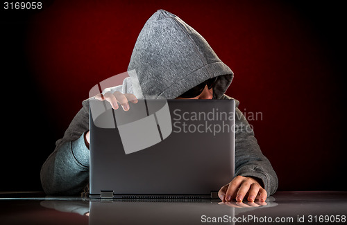 Image of Hacker with laptop