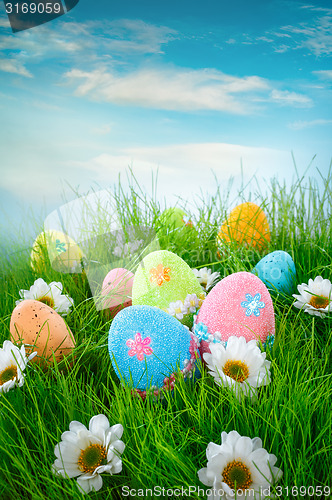 Image of Decorated easter eggs