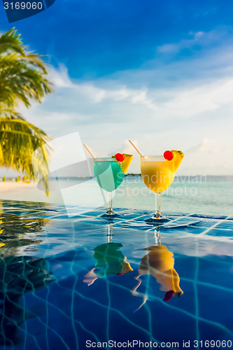 Image of Cocktail near the swimming pool