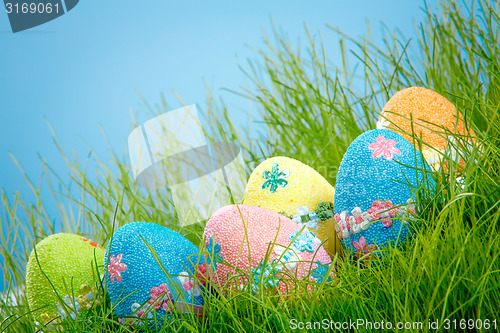 Image of Decorated easter eggs