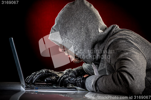Image of Hacker with laptop