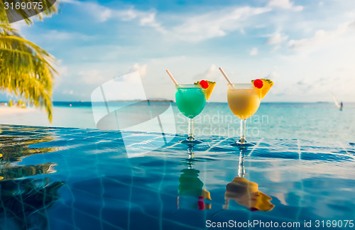 Image of Cocktail near the swimming pool