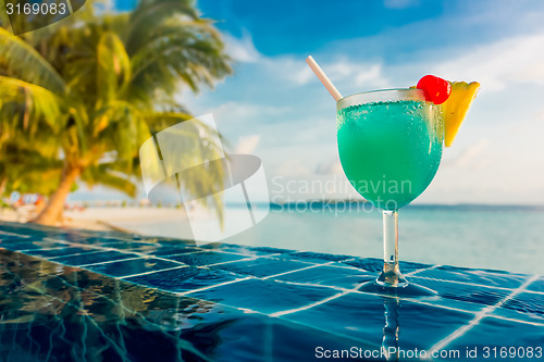 Image of Cocktail near the swimming pool