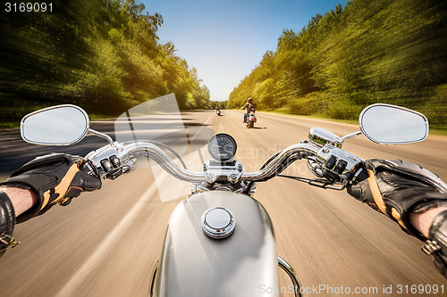 Image of Biker First-person view