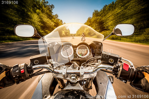 Image of Biker First-person view