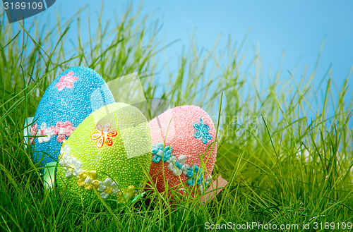 Image of Decorated easter eggs