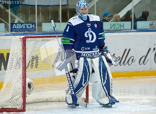 Image of Eremenko A. (1), goaltender on a gate