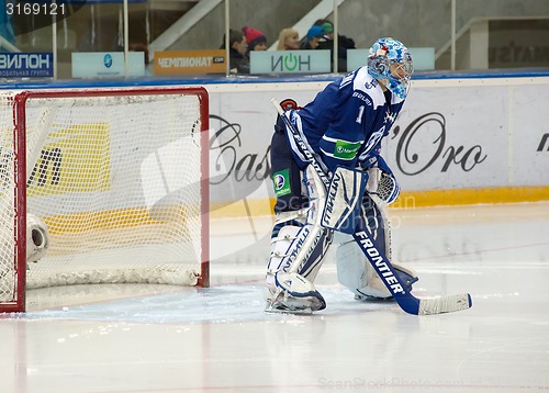 Image of Eremenko A. (1), goaltender on a gate