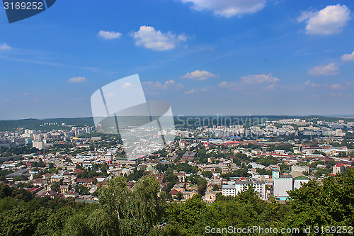 Image of view to the house-tops in Lvov city 