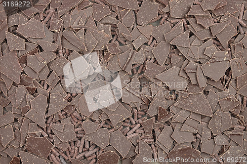Image of Chocolate bits background