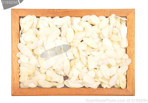 Image of Almond slices in frame