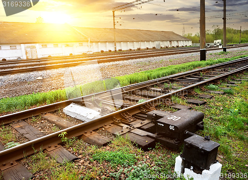 Image of Grass near rails