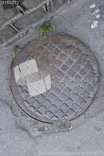 Image of Old manhole in Kaliningrad