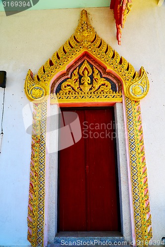 Image of kho samui bangkok in thailand incision of   gold  temple