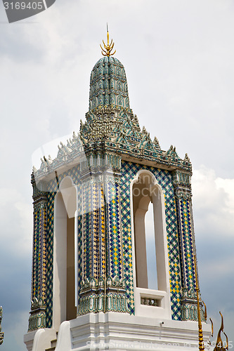 Image of  thailand asia   in  bangkok rain   cross colors  roof      sky 