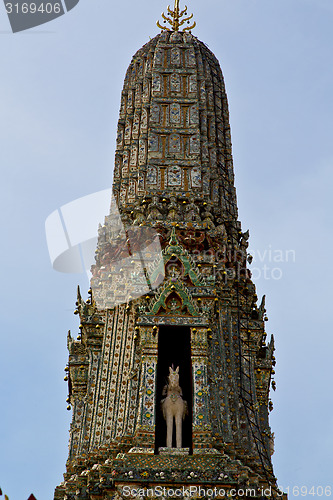 Image of asia  thailand  in  bangkok sunny  temple abstract horse