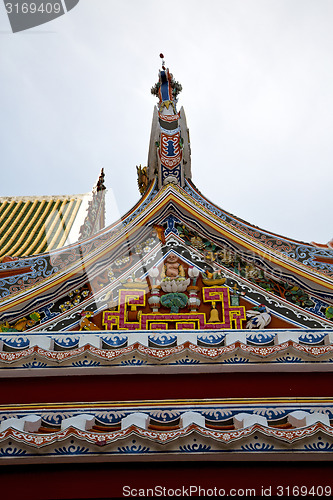 Image of asia  thailand  in  bangkok   temple abstract      mosaic