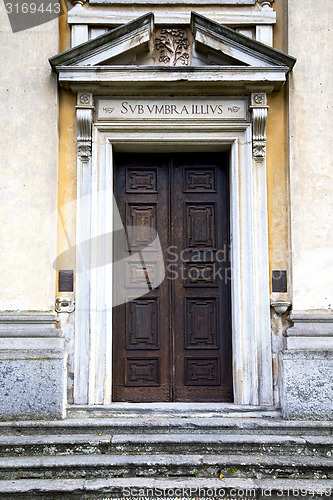 Image of  italy  lombardy     in  the somma lombardo old   church    bric