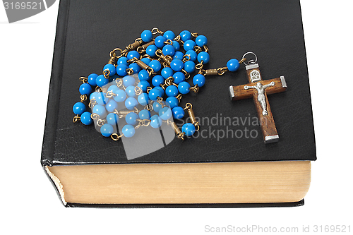 Image of Rosary and holy bible