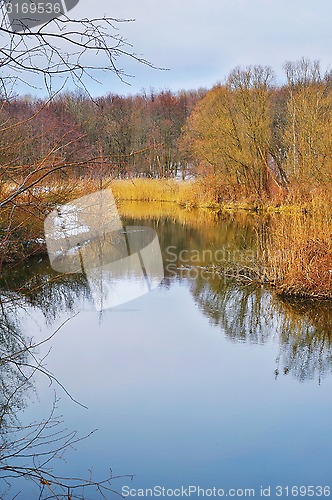 Image of Spring landscape with the river