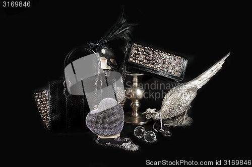 Image of Fashionable handbag composition 