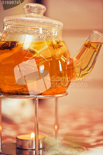 Image of teapot of herbal tea