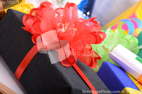 Image of set of gift box isolated