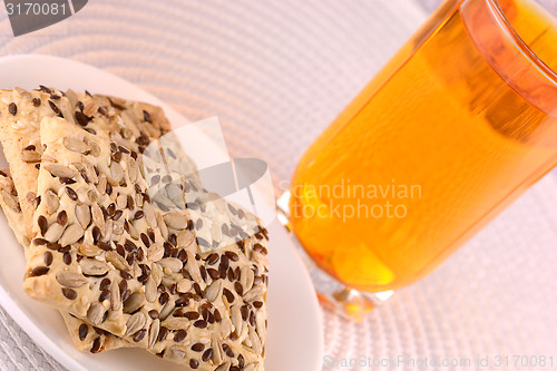 Image of sweet cake on white plate