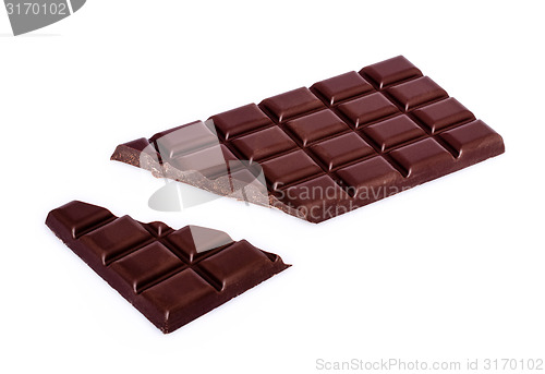 Image of chocolate bar with broken bit