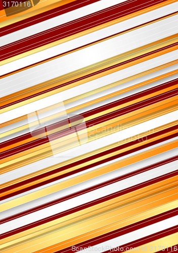 Image of Abstract red and orange stripes background