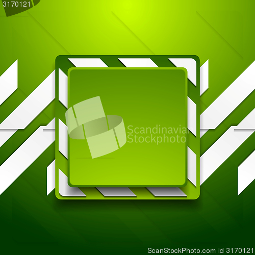 Image of Green abstract geometric corporate background