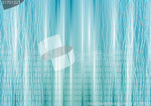 Image of Abstract blue tech background with lines