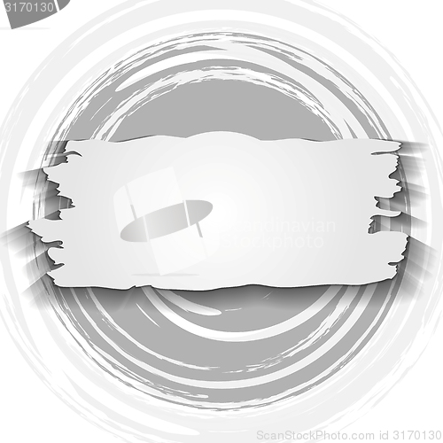 Image of Vintage circle and banner. Grunge design