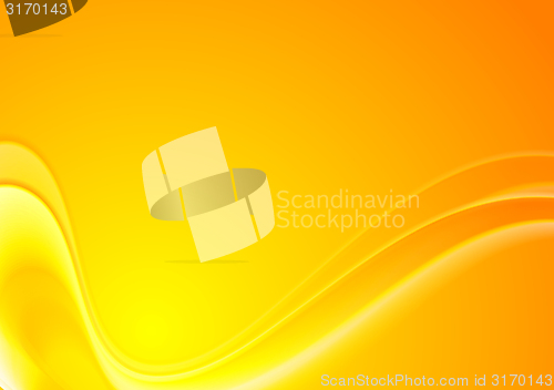 Image of Abstract yellow orange wavy vector background
