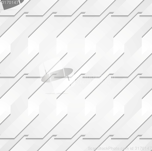 Image of Grey paper tech shapes background