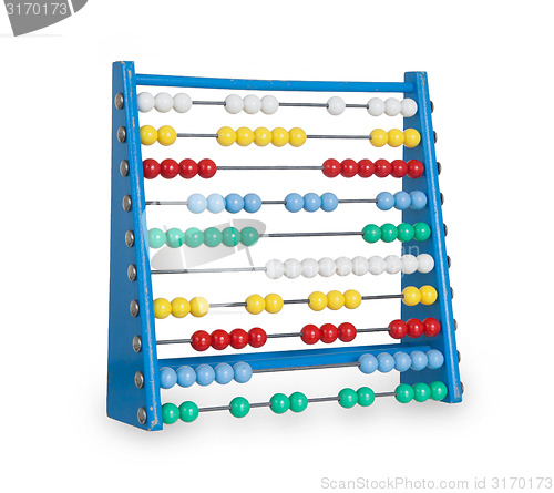 Image of Old abacus on white