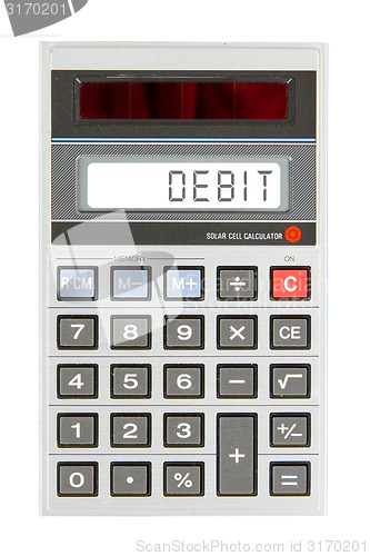 Image of Old calculator - debit