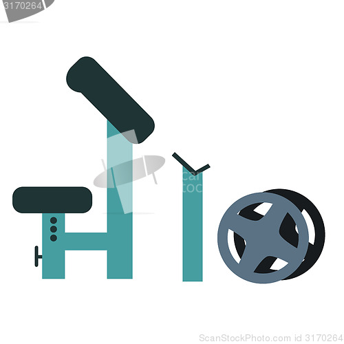 Image of Trainer for fitness and weightlifting in the gym