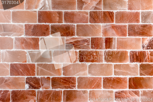 Image of Brick wall made out of salt