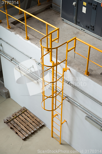 Image of Ladder in industrial interior