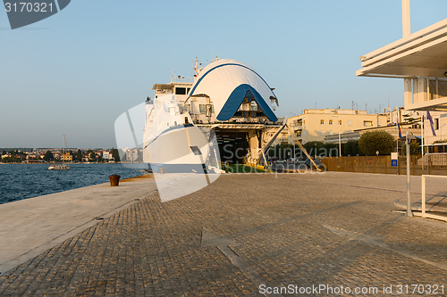 Image of Passenger ferry boat at the dock