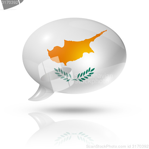 Image of Cyprus flag speech bubble