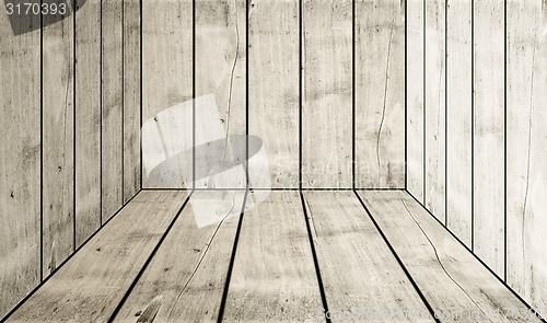 Image of Old white wood box background