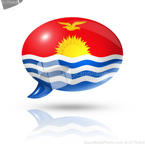 Image of Kiribati flag speech bubble