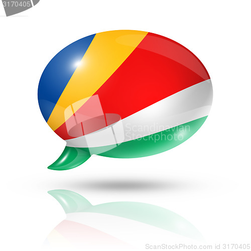 Image of Seychelles flag speech bubble