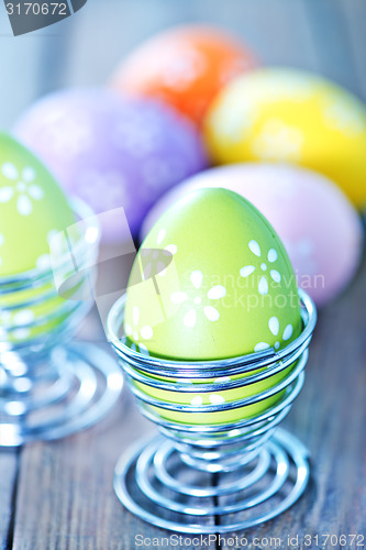 Image of easter eggs and flowers