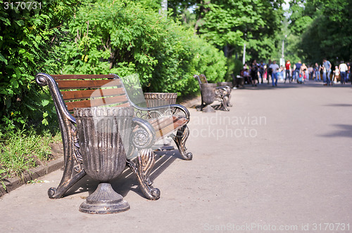 Image of classic forged bench